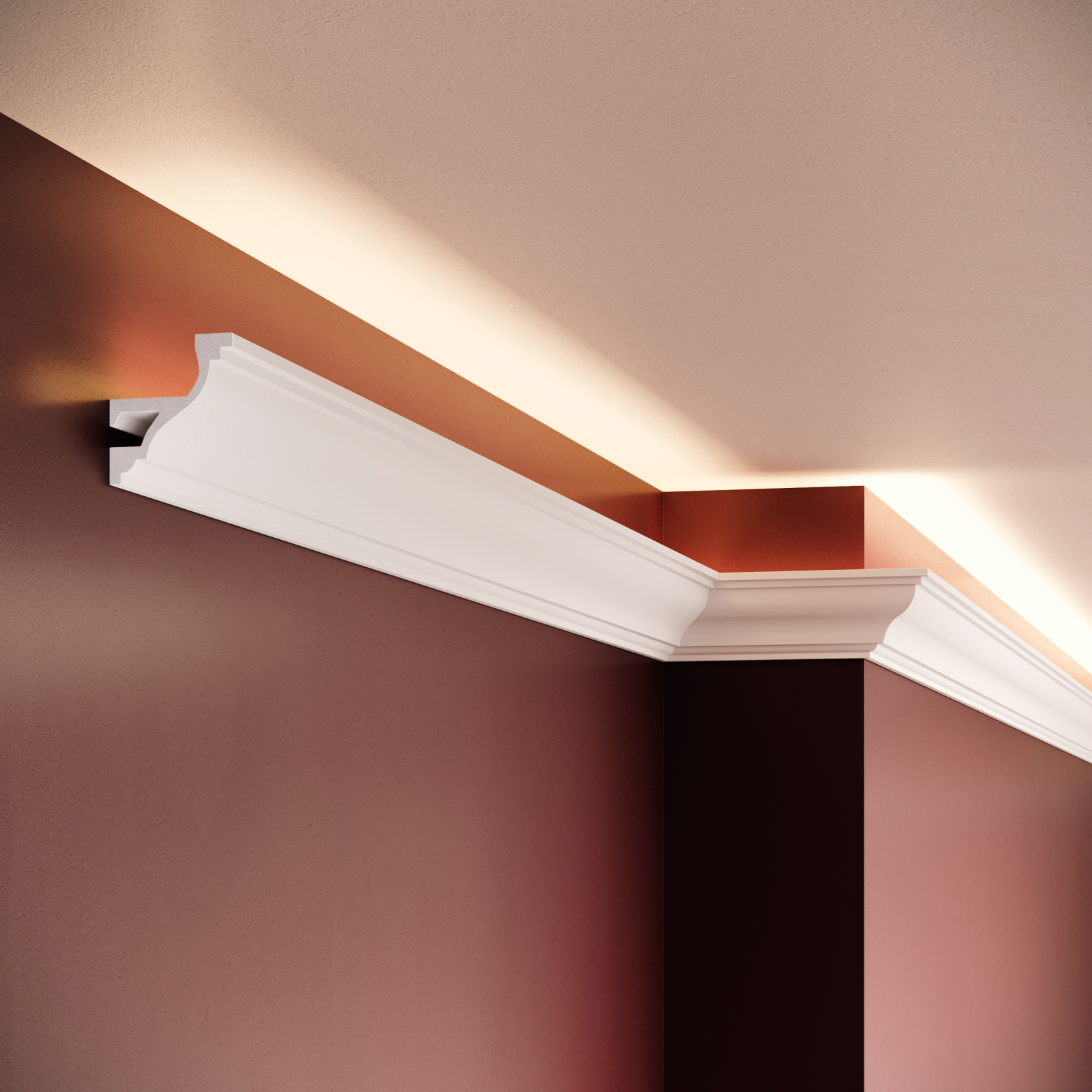 Scafa decorativa din polimer rigid ES9 - 4.5x4x200 cm