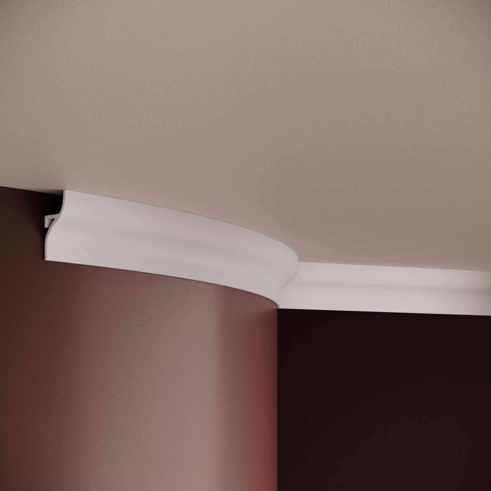 Scafa decorativa din poliuretan flexibil ES10F - 5.2x2.4x200 cm