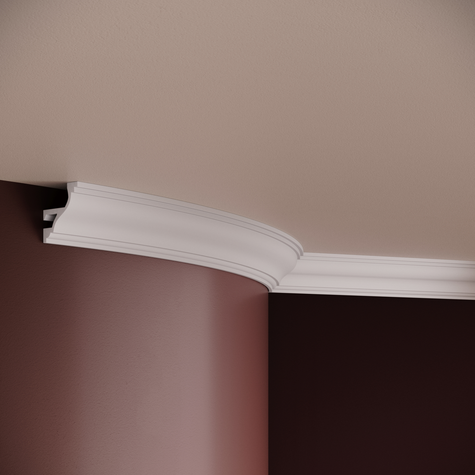 Scafa decorativa din poliuretan flexibil ES9F - 4.5x4x200 cm