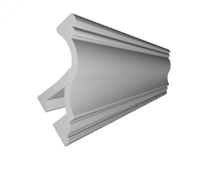 Scafa decorativa din poliuretan flexibil ES9F - 4.5x4x200 cm