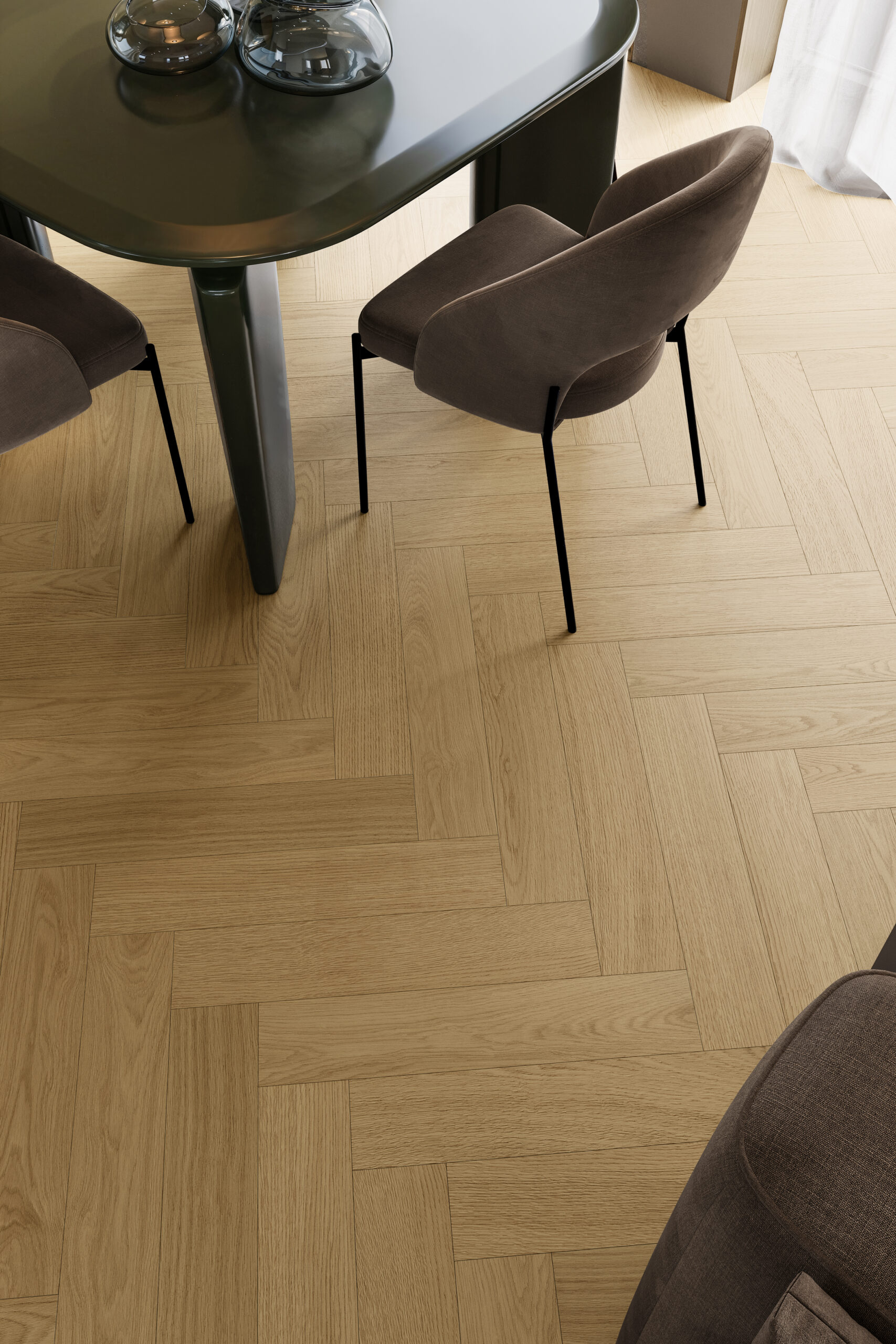Parchet vinil SPC Stejar Cream Herringbone