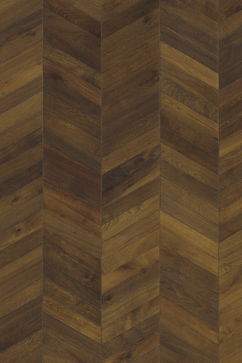 Parchet triplustratificat  Stejar Chevron Dark Brown