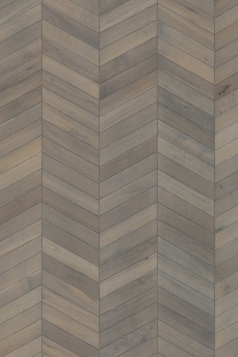 Parchet triplustratificat Stejar Chevron Grey