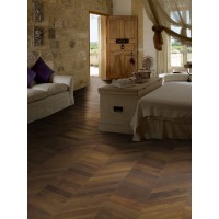 Parchet triplustratificat  Stejar Chevron Dark Brown