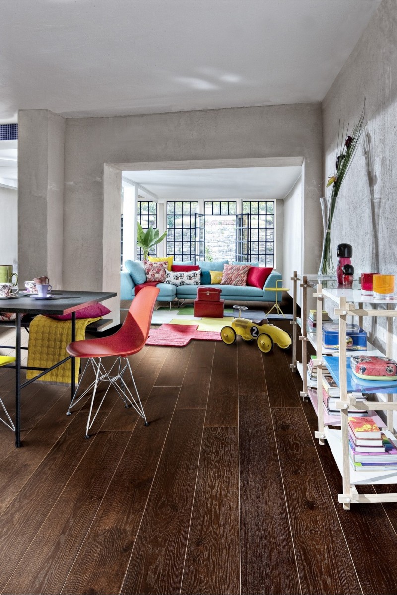 Parchet triplustratificat Stejar Nouveau Black