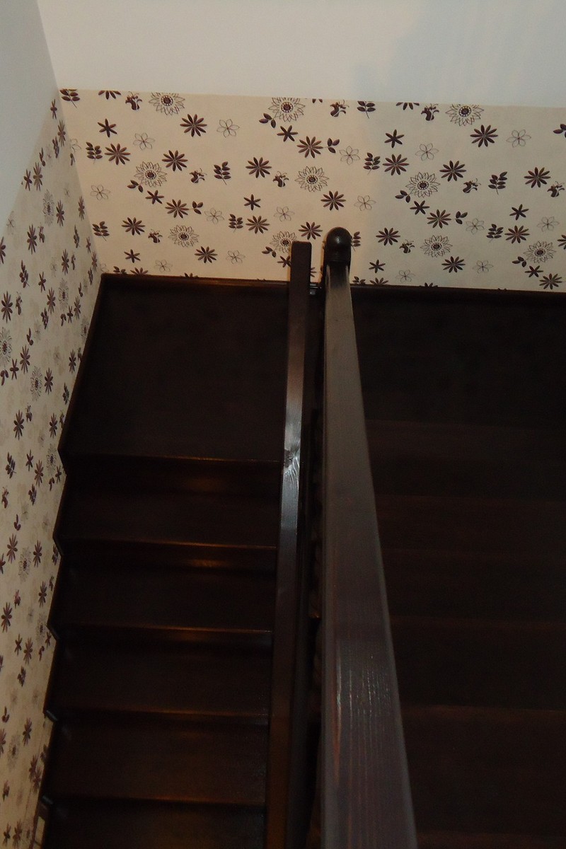 Scara stejar cu balustri