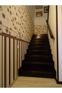 Scara stejar cu balustri