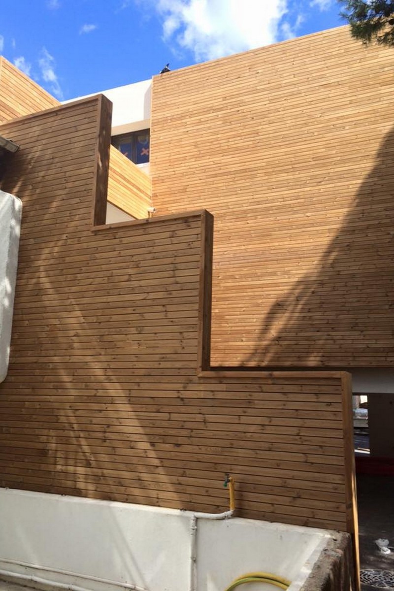 Sistem de lambriuri exterioare Pin Nordic termotratat