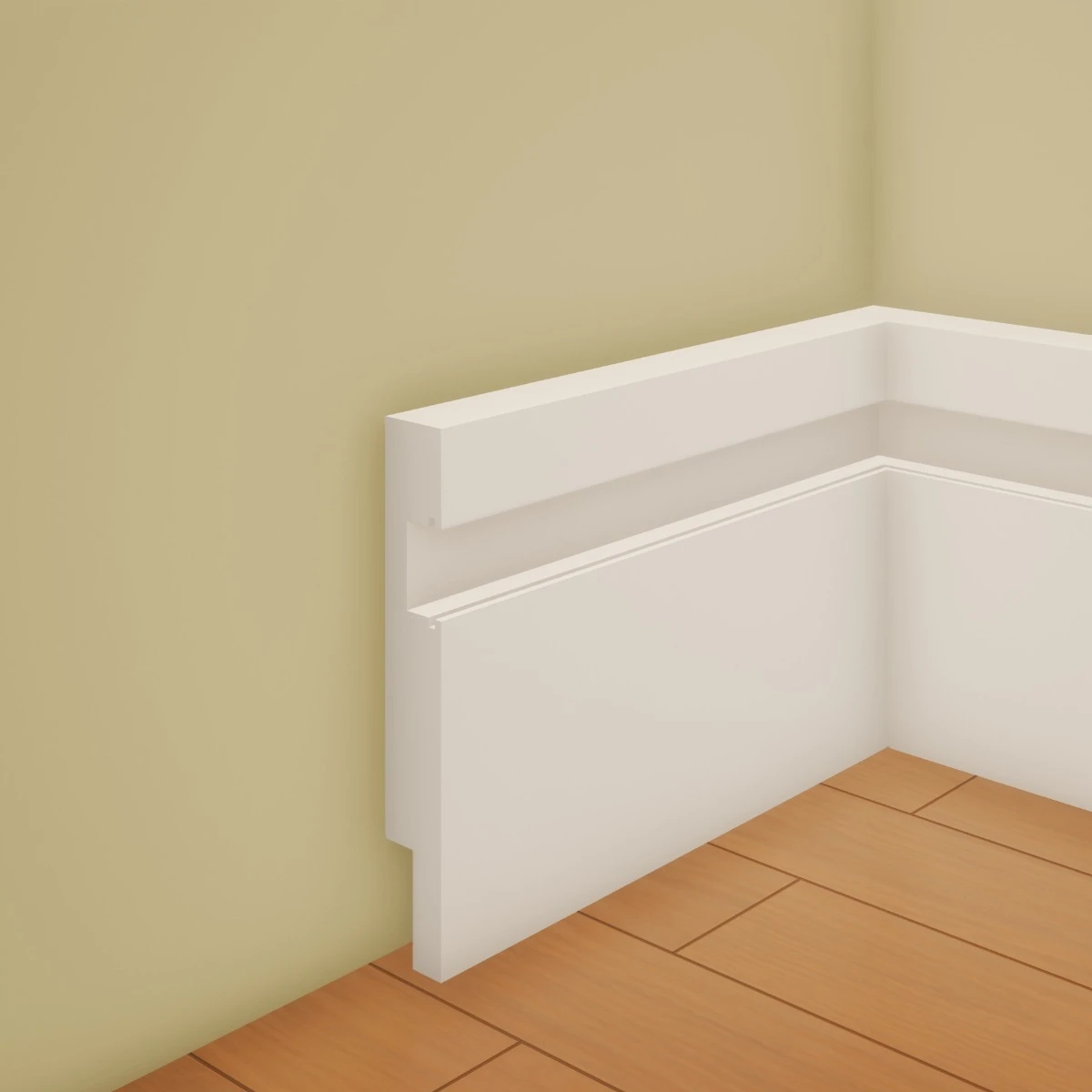 Plinta decorativa din polimer rigid S29 - 11.5x1.8x240 cm