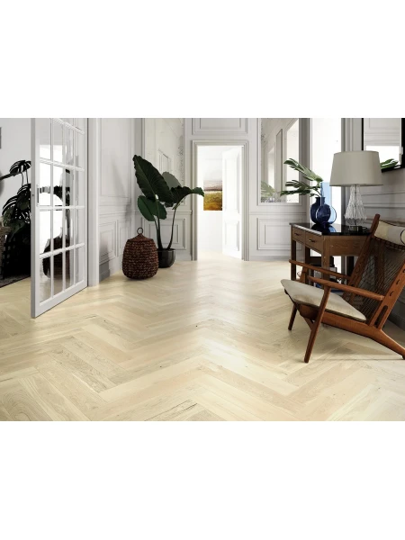 Parchet triplustratificat Herringbone Stejar Bianco 130