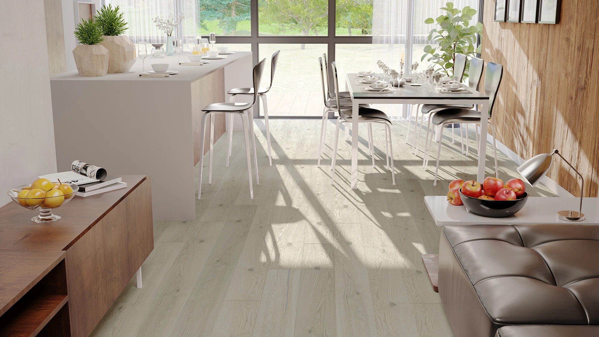 Parchet triplustratificat Frasin Platinum Grande scurt