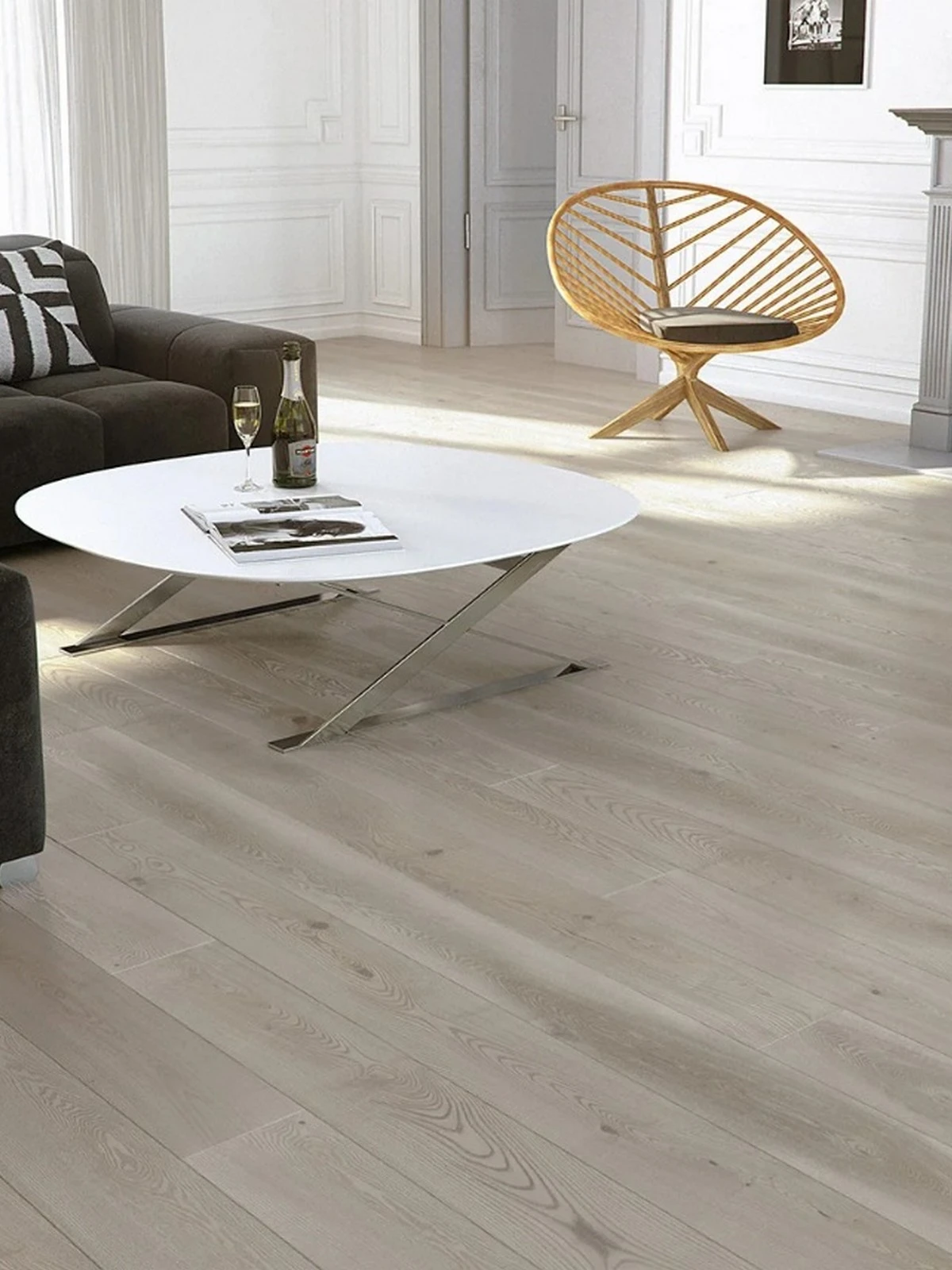 Parchet triplustratificat Frasin Platinum Grande scurt