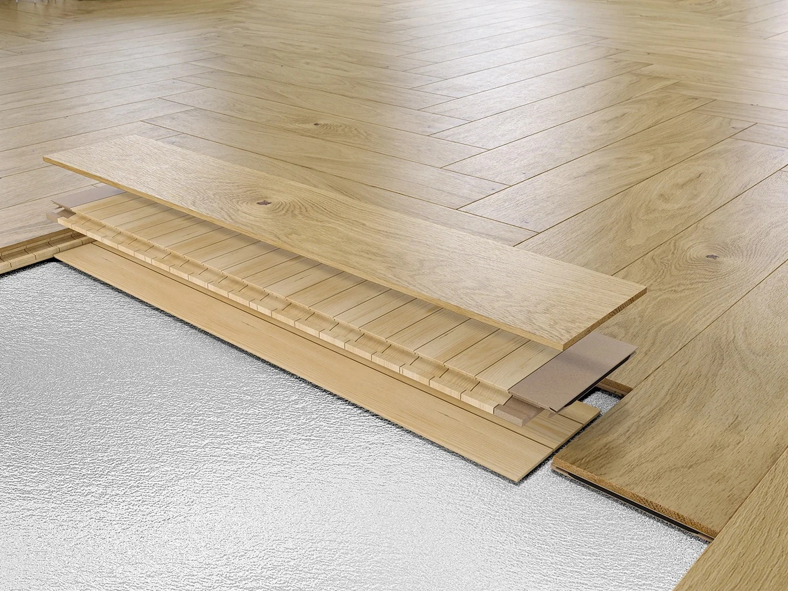 Parchet triplustratificat Herringbone Stejar Trapani 130