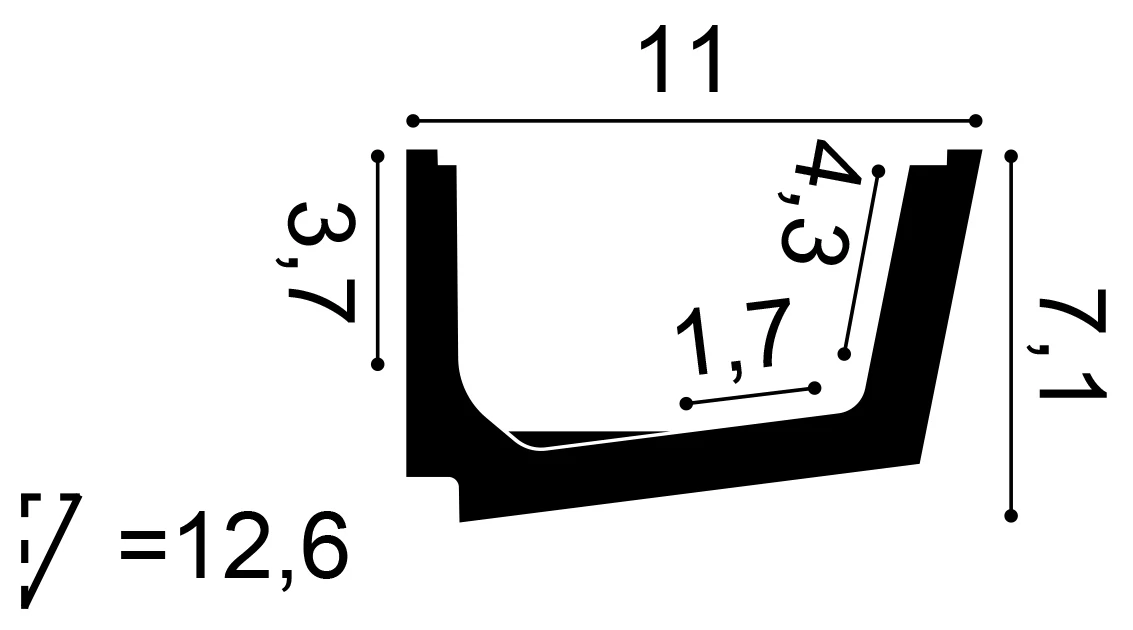 Scafa Led Orac Decor C357 Straight