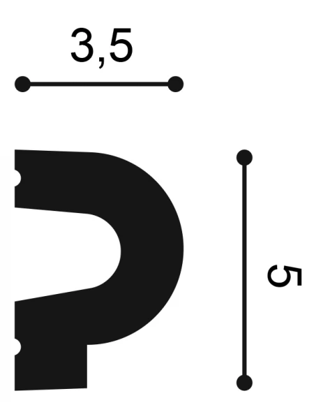 Profil Decorativ Orac Decor P8060
