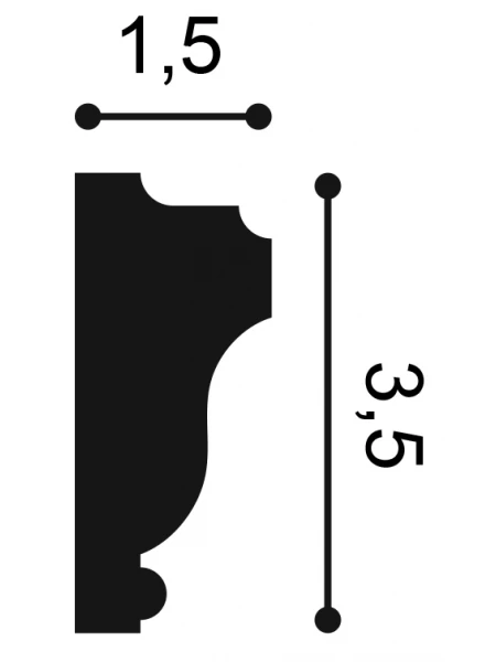 Profil Decorativ Orac Decor PX117