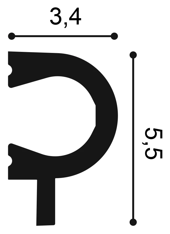 Profil Decorativ Orac Decor PX169