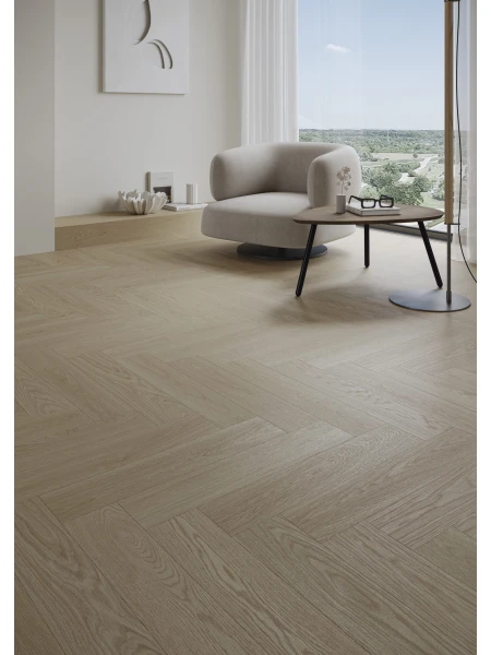 Parchet vinil SPC Stejar Flax Herringbone