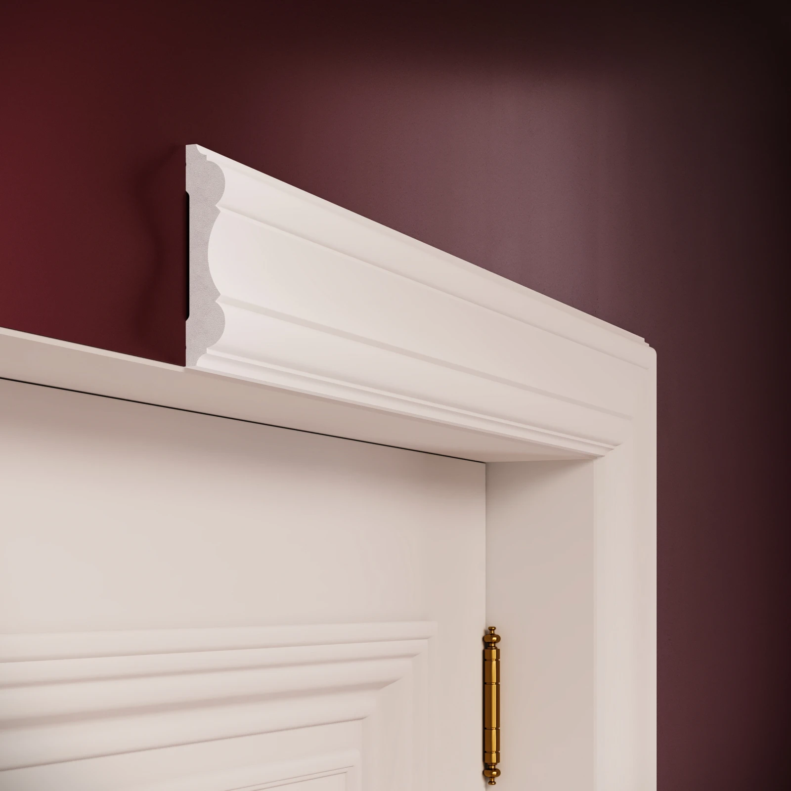 Brau decorativ din polimer rigid B14 - 10.1x2.2x200 cm