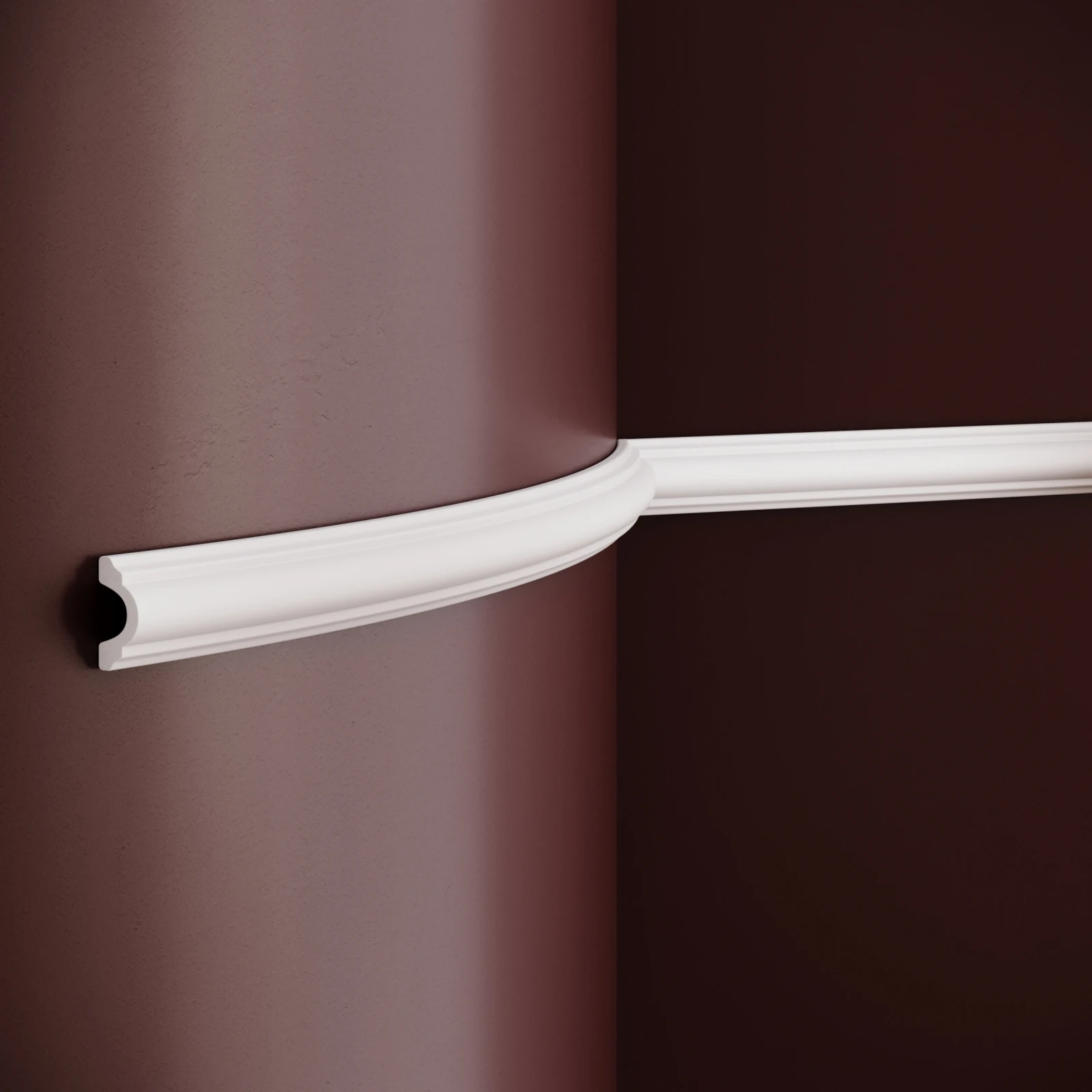 Brau decorativ din polimer rigid B16 - 4x2x200 cm