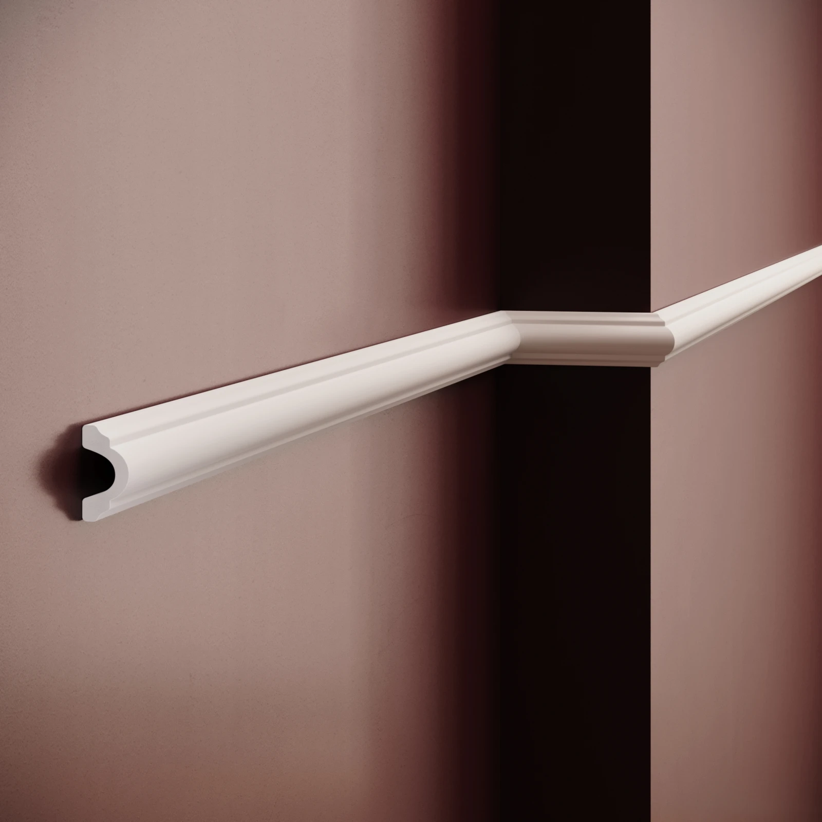 Brau decorativ din polimer rigid B16 - 4x2x200 cm