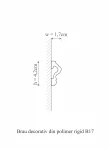 Brau decorativ din polimer rigid B17 - 4.2x1.7x200 cm