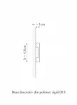 Brau decorativ din polimer rigid B18 - 4.8x1x200 cm
