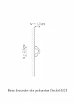 Brau decorativ din polimer rigid B21 - 2.3x1.2x200 cm