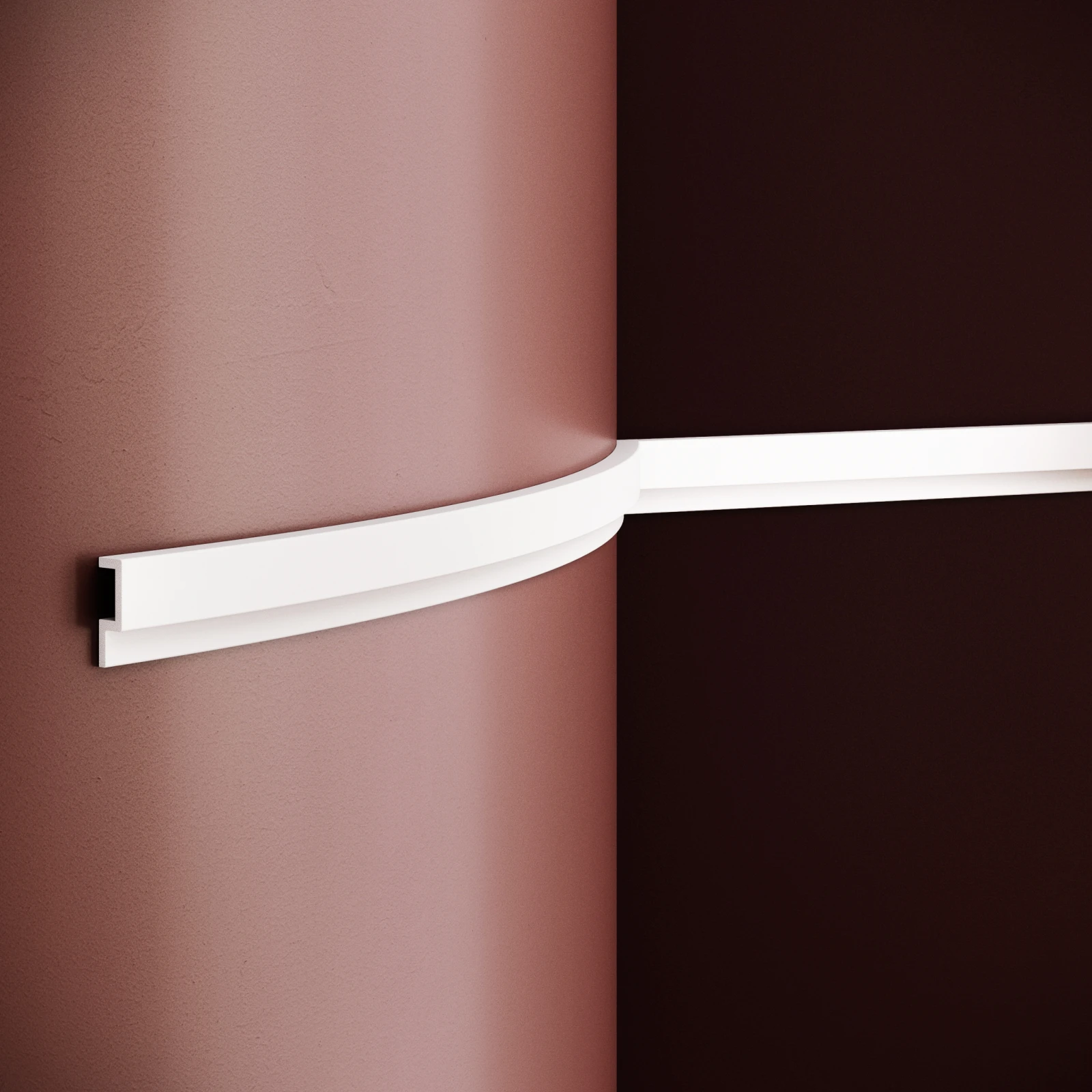 Brau decorativ din polimer rigid B23 - 3.8x1.2x200 cm
