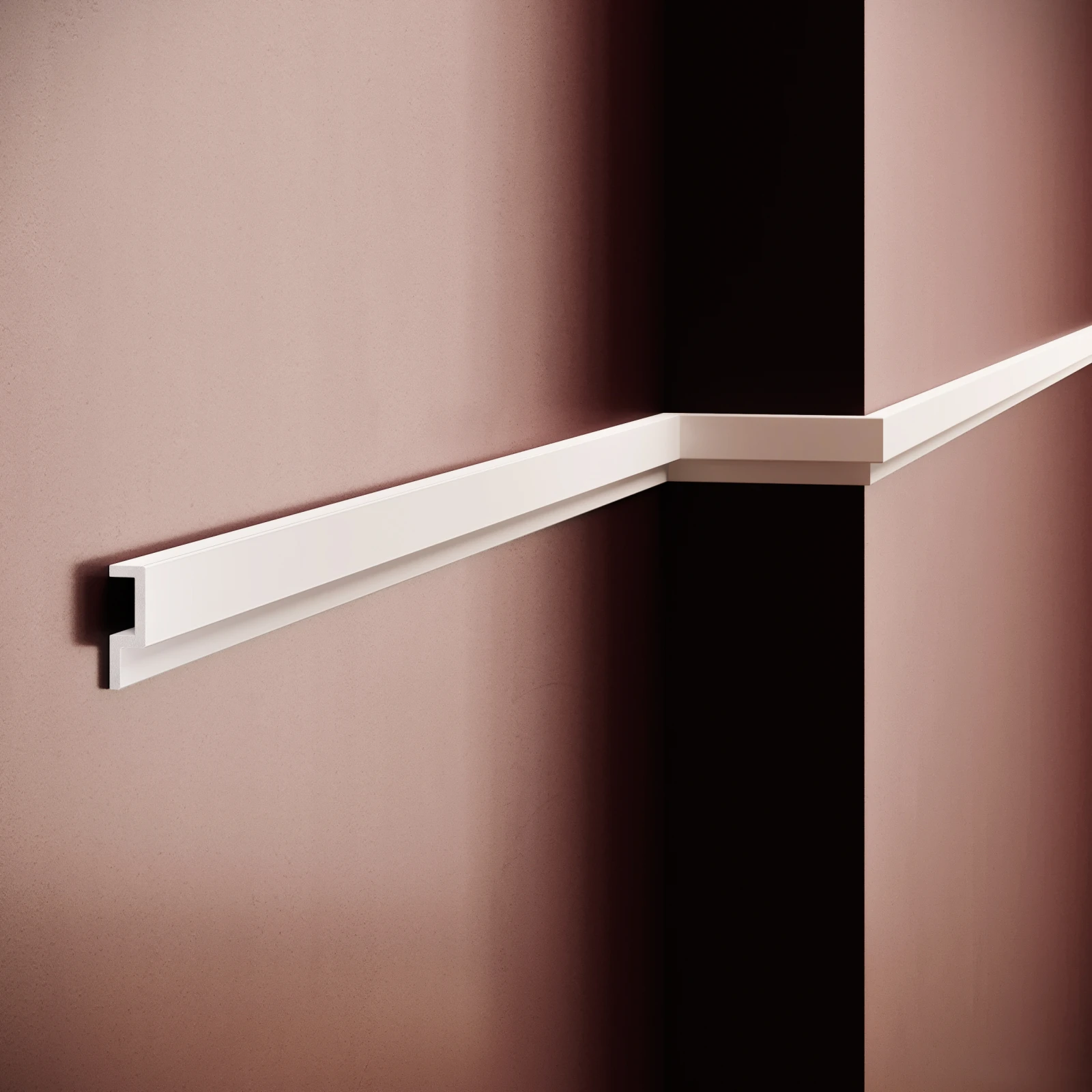 Brau decorativ din polimer rigid B23 - 3.8x1.2x200 cm