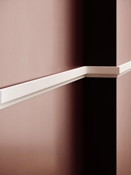 Brau decorativ din polimer rigid B23 - 3.8x1.2x200 cm