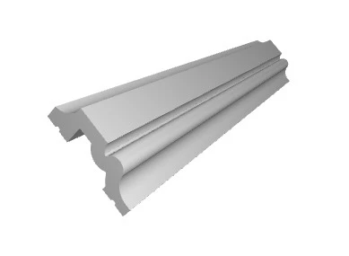 Brau decorativ din polimer rigid B27 - 3x1x200 cm