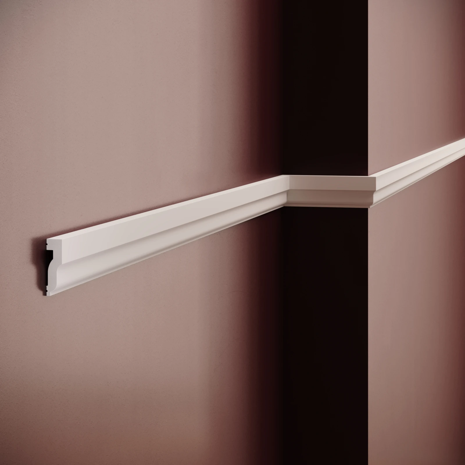 Brau decorativ din polimer rigid B28 - 4.1x1.2x200 cm