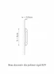 Brau decorativ din polimer rigid B29 - 6x0.8x200 cm