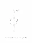 Brau decorativ din polimer rigid B3 - 4x1.6x200 cm