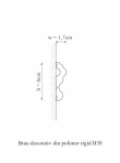 Brau decorativ din polimer rigid B30 - 6x1.7x200 cm