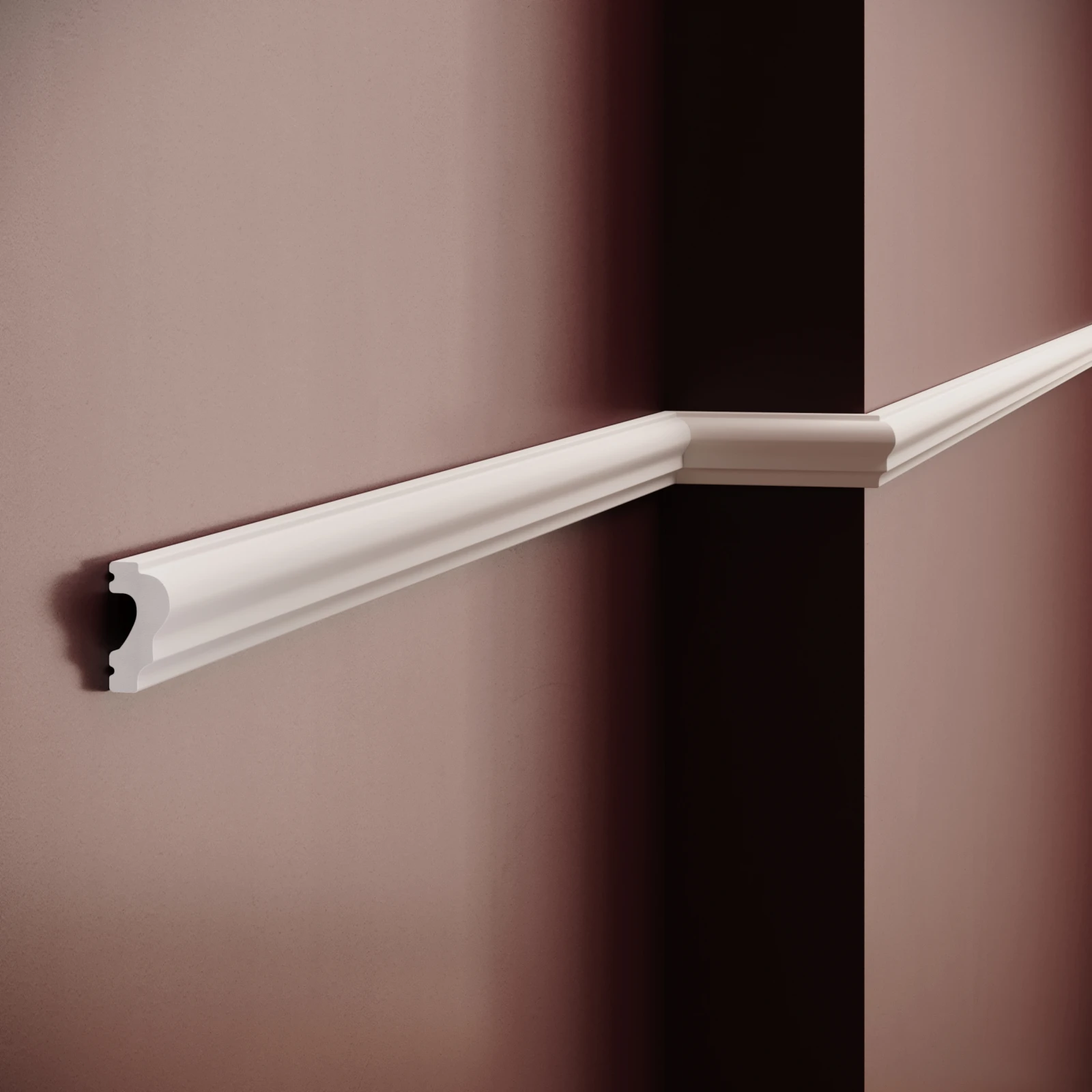 Brau decorativ din polimer rigid B31 - 4x2x200 cm