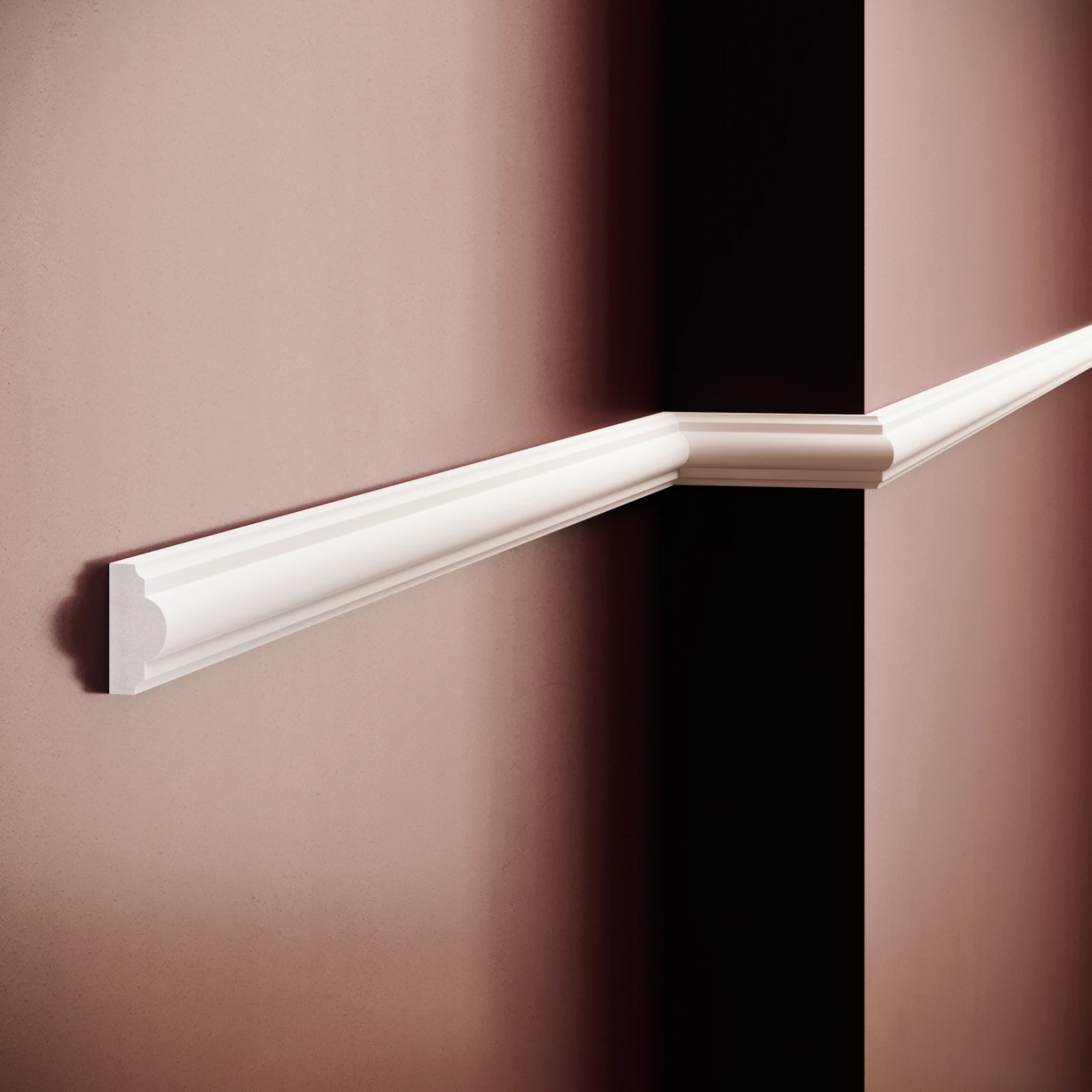Brau decorativ din polimer rigid B4 - 4x1.9x200 cm