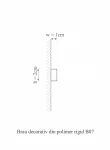 Brau decorativ din polimer rigid B7 - 2x1x200 cm