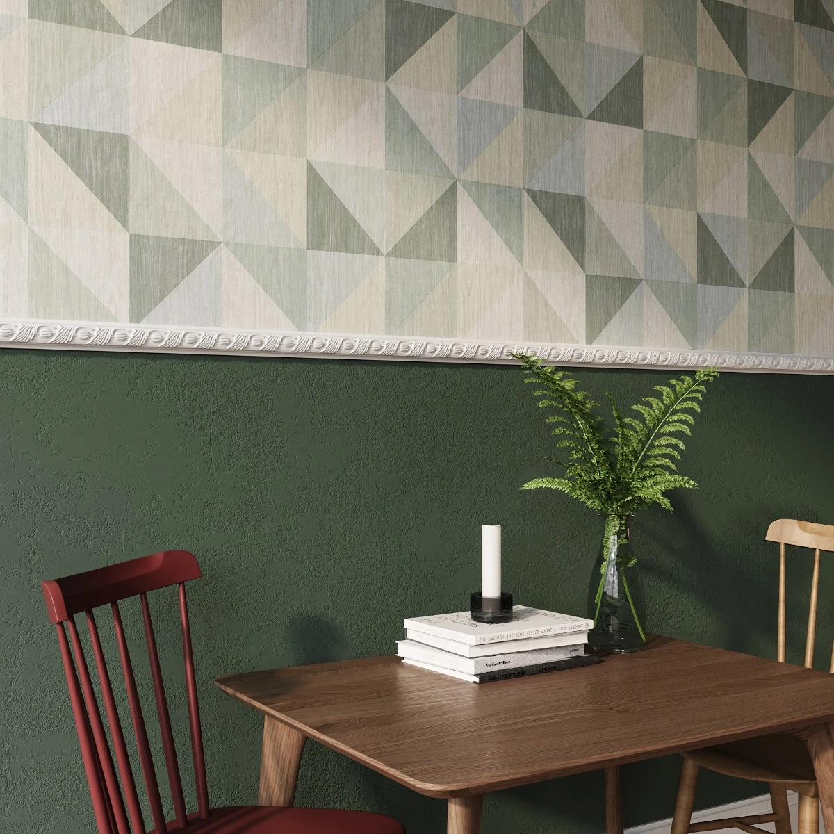 Brau decorativ din polimer rigid B9 - 4.9x2.4x200 cm