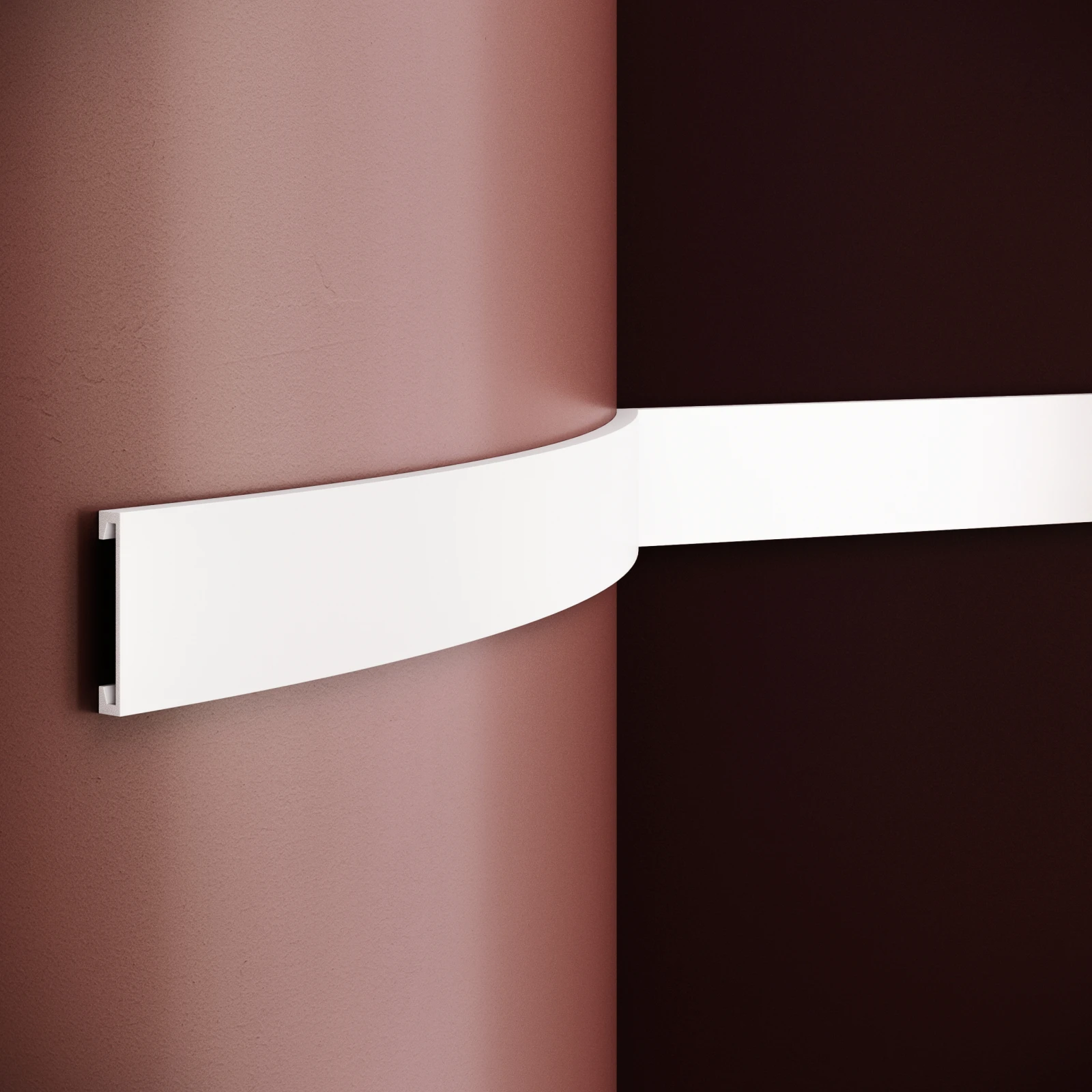 Brau decorativ din poliuretan flexibil B25F - 7x1.2x200 cm