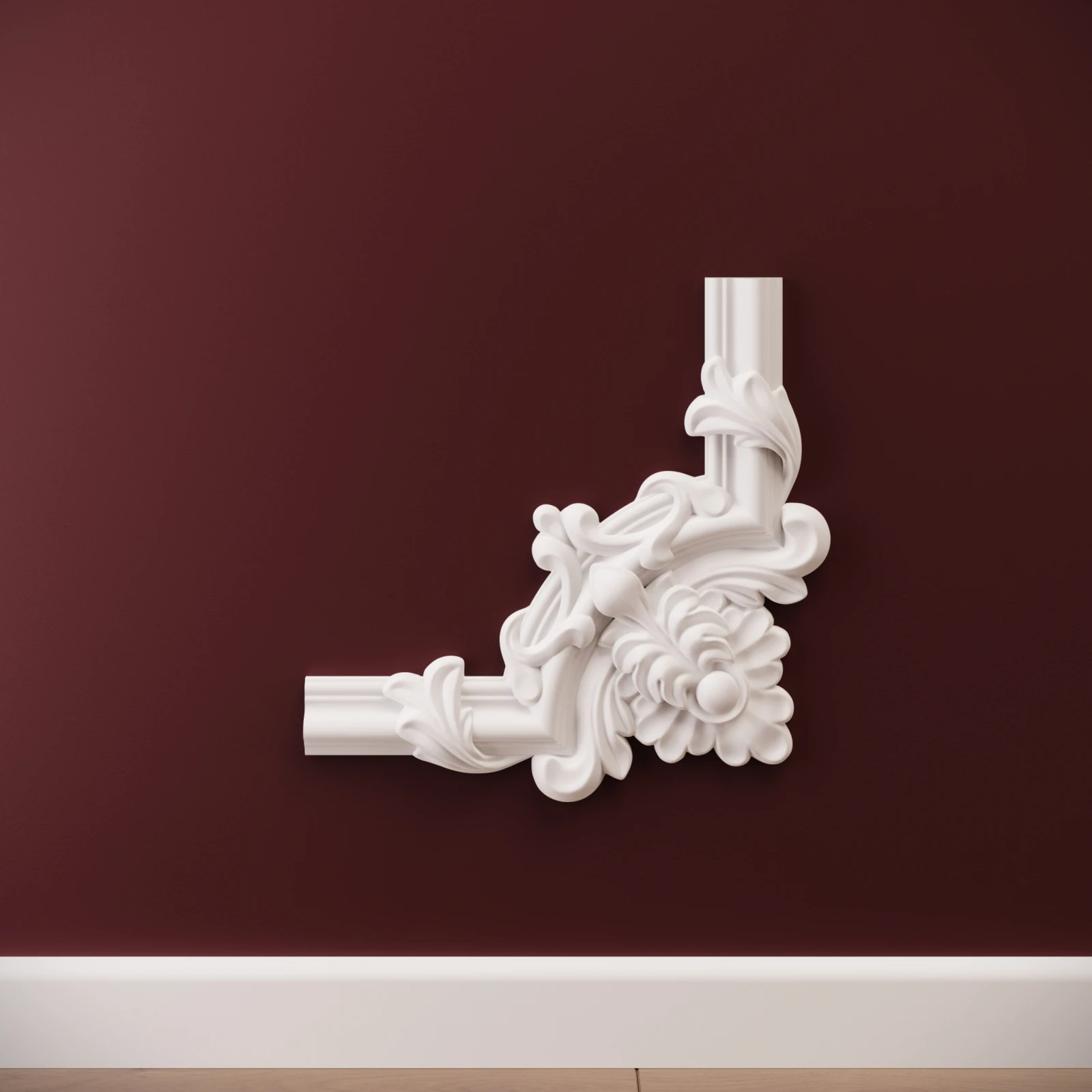 Chenar decorativ din poliuretan B10-2 - 22x22x1.6 cm