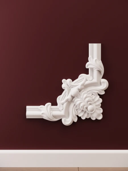 Chenar decorativ din poliuretan B10-2 - 22x22x1.6 cm