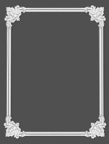 Chenar decorativ din poliuretan B10-2 - 22x22x1.6 cm