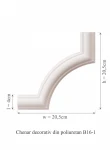 Chenar decorativ din poliuretan B16-1 - 20.5x20.5x2 cm