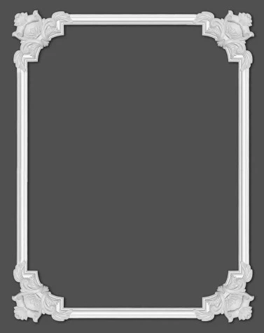Chenar decorativ din poliuretan B16-2 - 26.5x26.5x2 cm