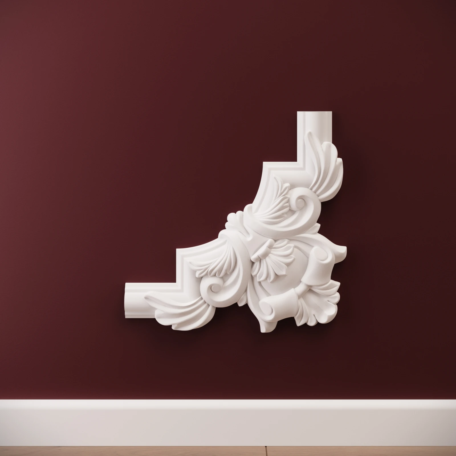 Chenar decorativ din poliuretan B16-2 - 26.5x26.5x2 cm