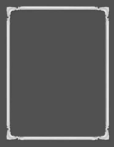 Chenar decorativ din poliuretan B16-3 - 22x22x2 cm
