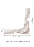 Chenar decorativ din poliuretan B16-3 - 22x22x2 cm