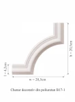 Chenar decorativ din poliuretan B17-1 - 20.5x20.5x1.7 cm